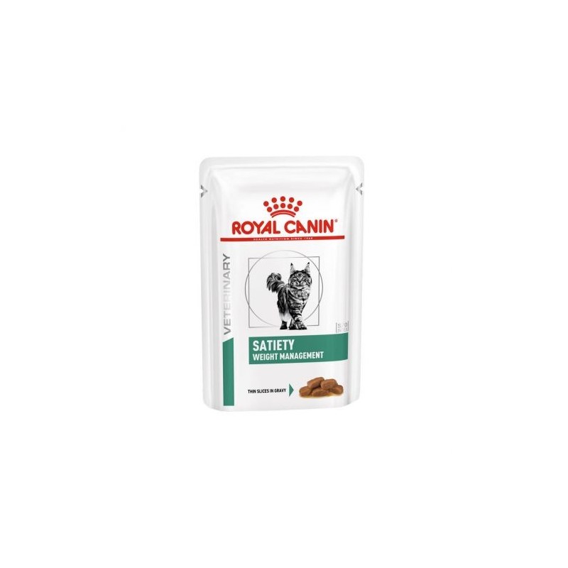 Royal Canin Veterinary Diet SATIETY Weight Management Cat - Aliment humide en sachet 12x85g