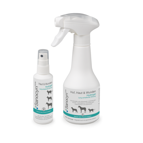 Sanocyn Forte Hydrogel pour chiens, chats et chevaux