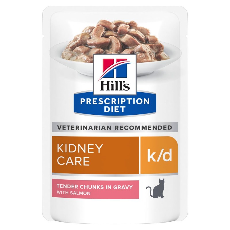 Hill's Prescription Diet Feline Kidney Care k/d Tender Chunks in Gravy - aliment humide en sachets