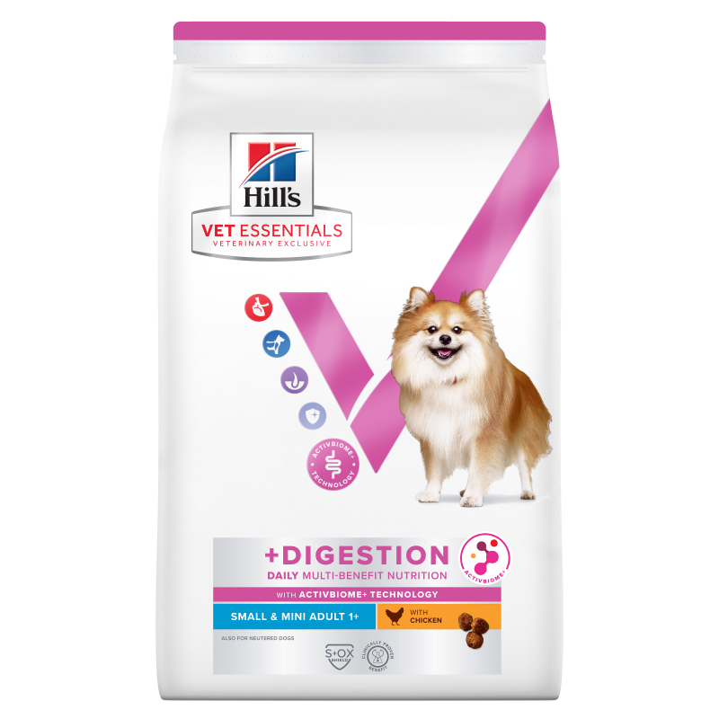 Hill s Vet Essentials Canine Multi Benefit DIGESTION Adult 1 Small Mini chicken croquettes 2kg