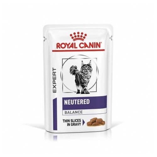 Royal Canin Veterinary Expert Nutrition Neutered Balance pour chat - en sauce - sachet 12x85g