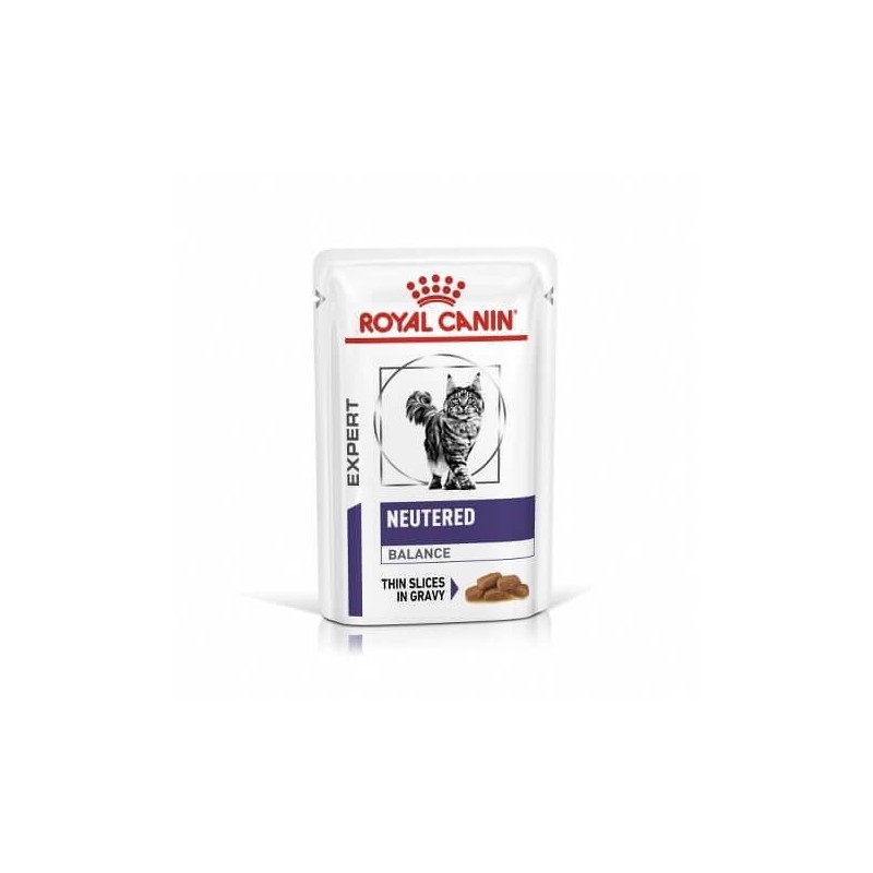 Royal Canin Veterinary Expert Nutrition Neutered Balance pour chat - en sauce - sachet 12x85g