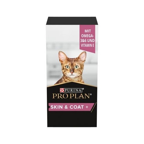 Purina ProPlan Pet Supplements CAT Skin & Coat+ (Omega 3, Omega 6, Vit E) pour chat - liquide 150ml