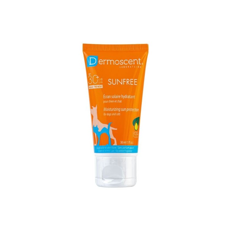 Dermoscent SunFree crème solaire pour chien et chat, tube de 30 ml