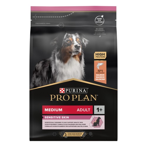 Purina ProPlan Adult 1+ Medium Sensitive Skin salmon - croquettes 3kg