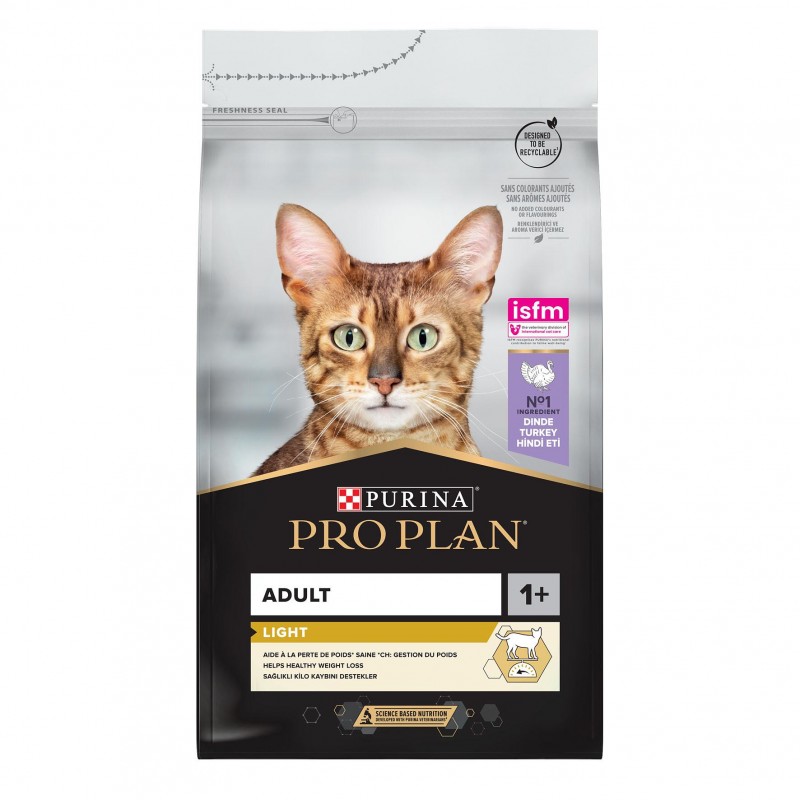 Purina ProPlan Cat Adult Light Turkey dinde - croquettes 3kg