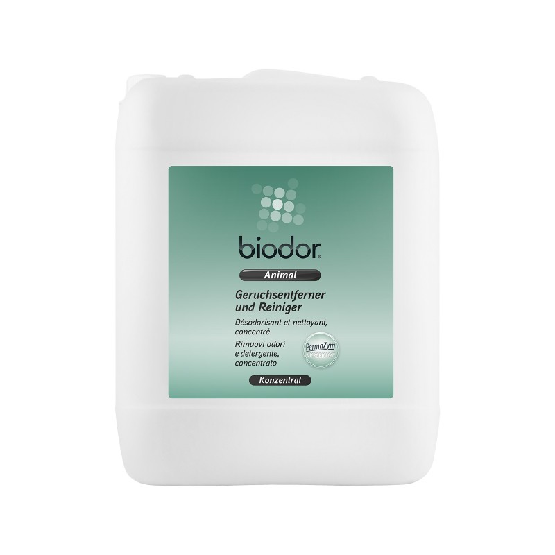 Biodor Animal Concentré 10L,  produit nettoyant et désodorisant