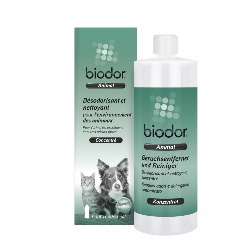 Biodor Animal Concentré 1000ml, produit de nettoyage désodorisant