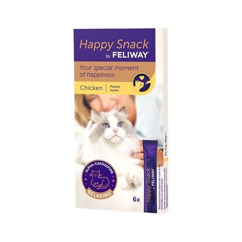 Feliway Happy Snack Friandise apaisante pour chat 6x15g