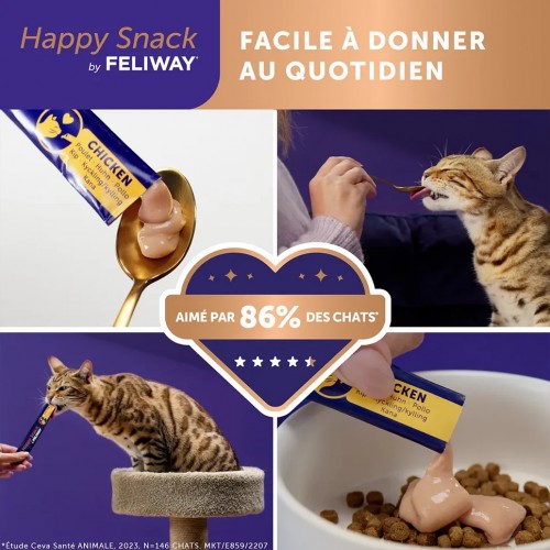 Feliway Happy Snack Friandise apaisante pour chat 6x15g