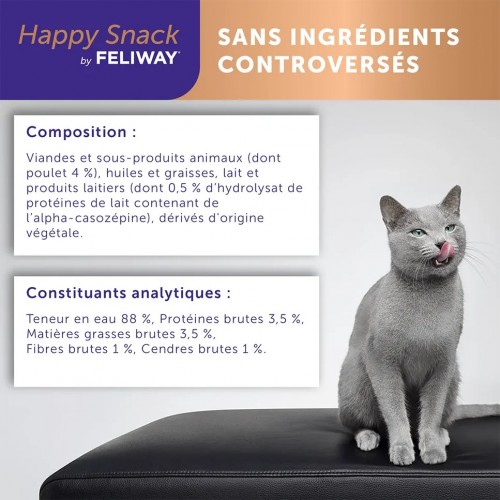 Feliway Happy Snack Friandise apaisante pour chat 6x15g