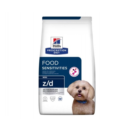 Hill's Prescription Diet Canine z/d MINI Food Sensitivities - croquettes hypoallergéniques 6kg