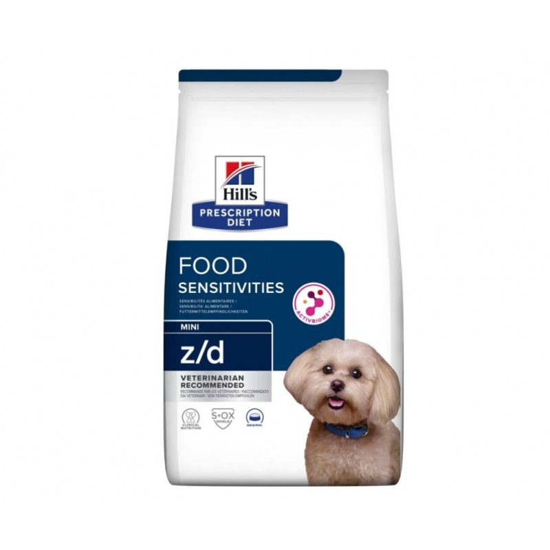 Hill's Prescription Diet Canine z/d MINI Food Sensitivities - croquettes hypoallergéniques 6kg