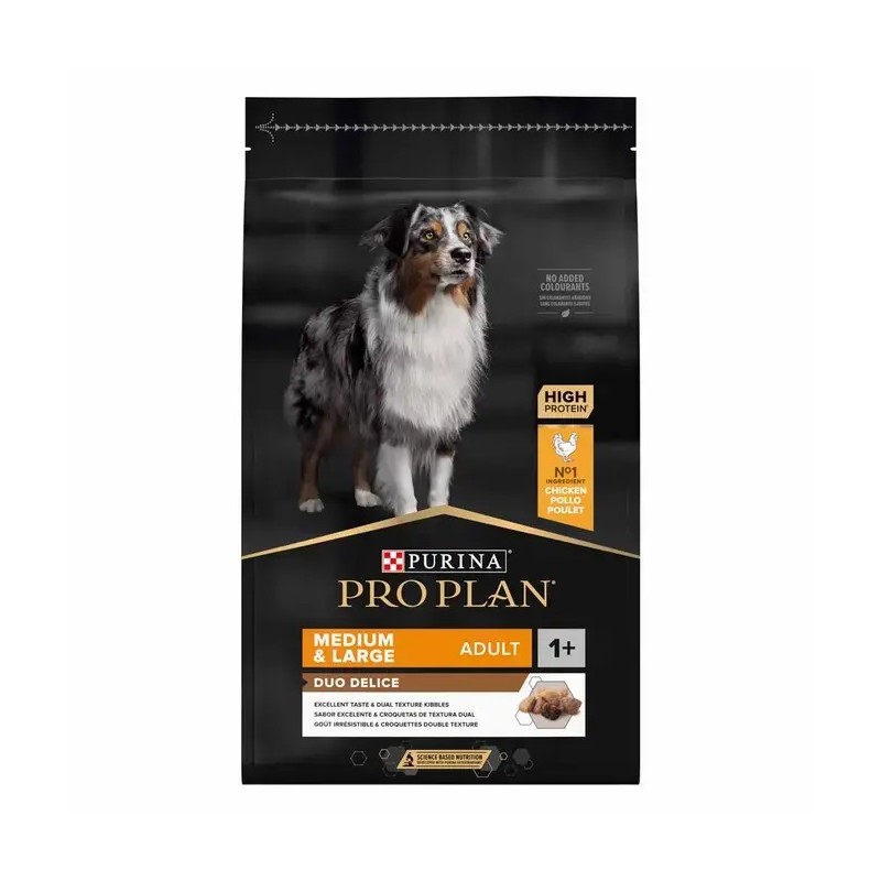 Purina ProPlan Adult 1+ Medium & Large Duo Delice Chicken - croquettes 10kg