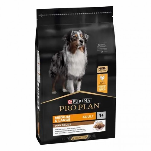 Purina ProPlan Adult 1+ Medium & Large Duo Delice Chicken - croquettes 10kg