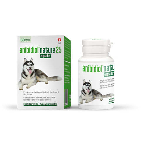 Anibidiol Nature 25, capsules pour chiens