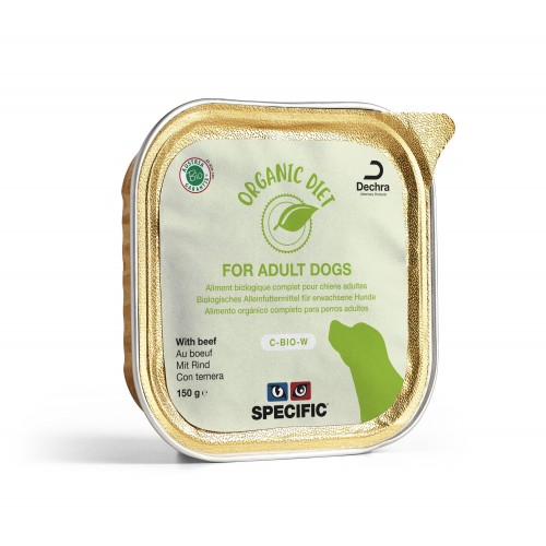 SPECIFIC Dog C-BIO-W organic au boeuf - barquette 5x150g