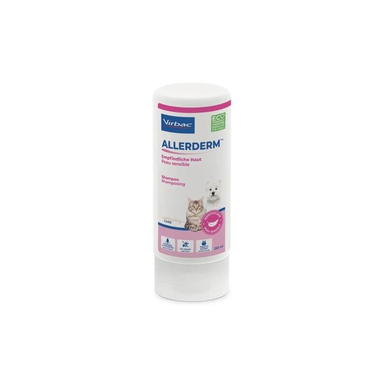 Allerderm Sensitive Skin Shampooing Virbac pour chien et chat 250ml