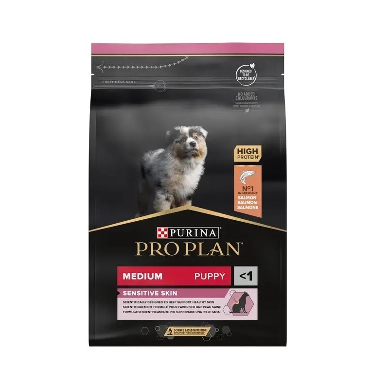 Purina ProPlan Medium Puppy Sensitive Skin Salmon 3kg