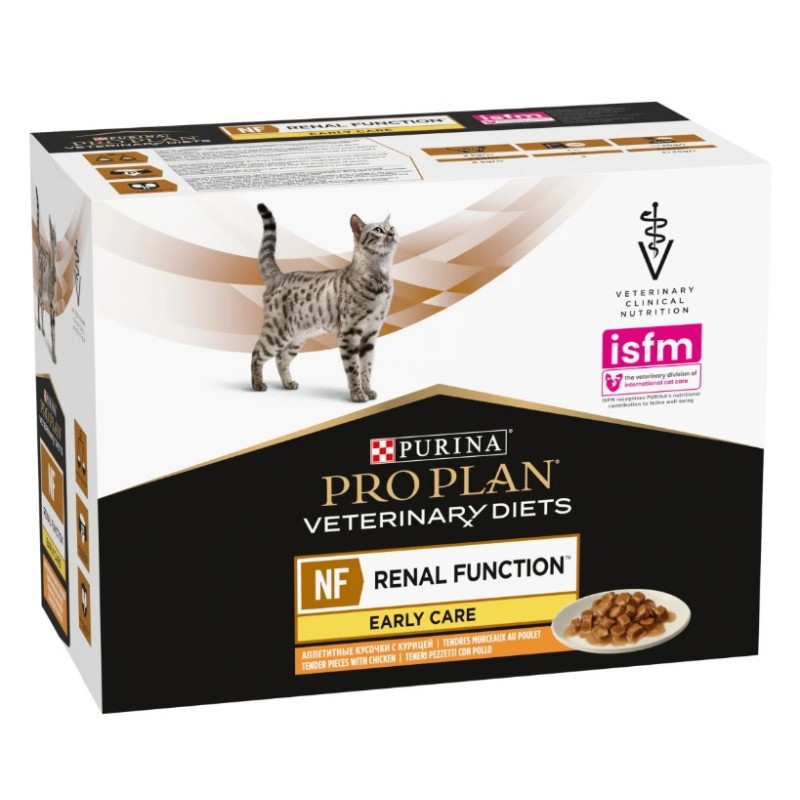 Purina Veterinary Diets Feline NF Renal Function EARLY care pour chat - aliment humide en sachet 10x85g