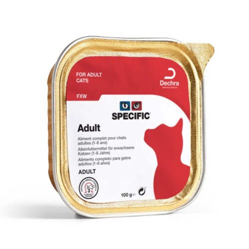 SPECIFIC Cat FXW pour chat adulte - aliment humide en barquette 7x100g